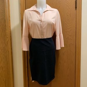 SOLD. Black Stretchy Pencil Skirt